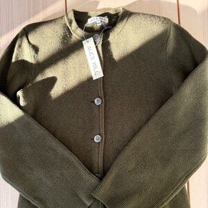 Moss Green Alex Mill Sweater/Jacket Cotton Cashmere